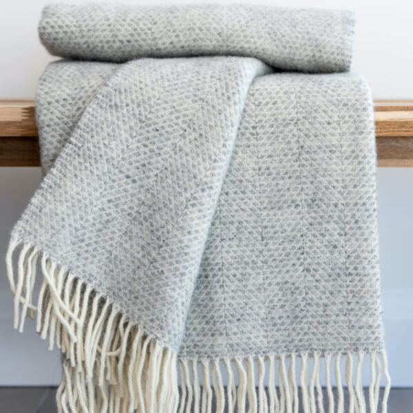 Grey Wool Throw