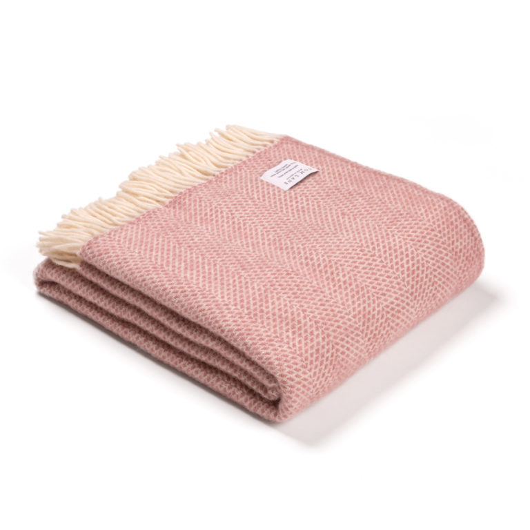 Pink Wool Throw