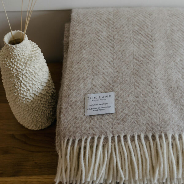 Mouse Herringbone Throw