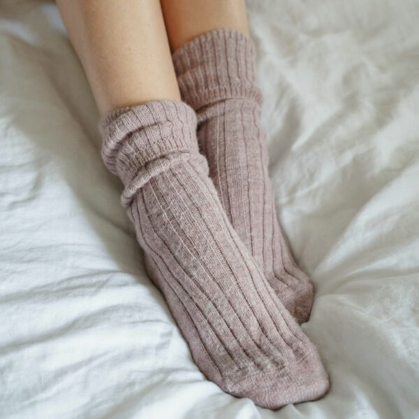 Heather Alpaca bed socks