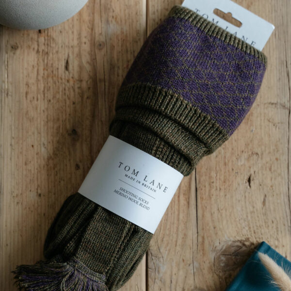 Oakham Shooting socks - Green & Purple