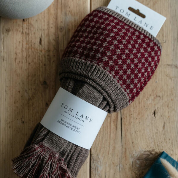 Lomond Shooting socks – Bison & Burgundy