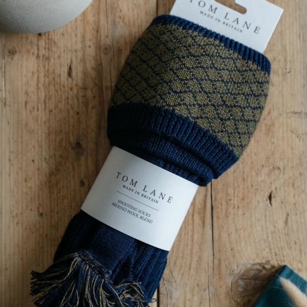 Oakham Shooting socks - Navy & Green