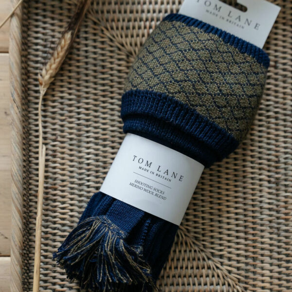 Oakham Shooting socks - Navy & Green