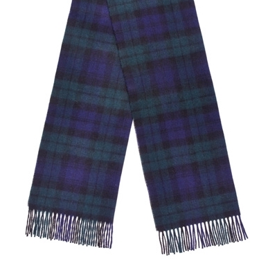 Merino Scarf - Black Watch Tartan