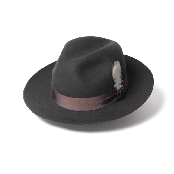 The Kelso Fedora Hat - Moss