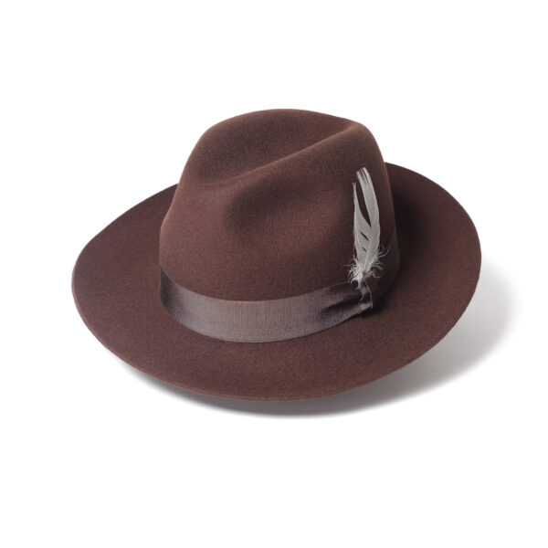 The Kelso Fedora Hat - Brown